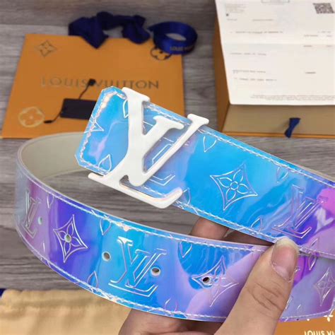 louis vuitton silver belt|louis vuitton prism belt.